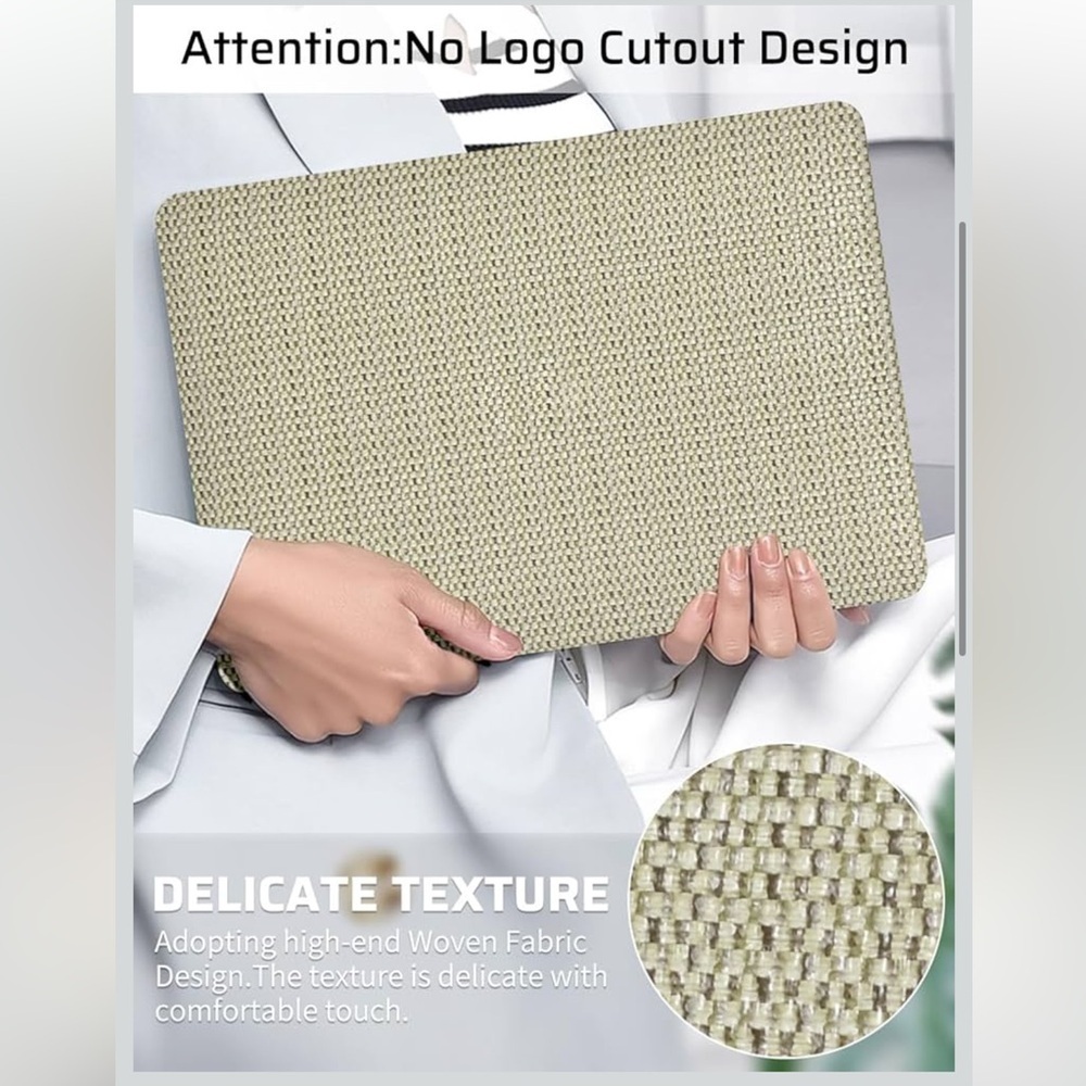 MacBook Pro Beige Woven Case/ 612-lb-1 - Picture 3 of 6